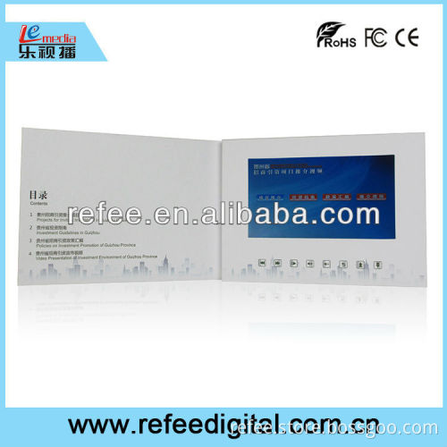 2014 shenzhen OEM factory cheaper 4.3 inch greeting Video Card